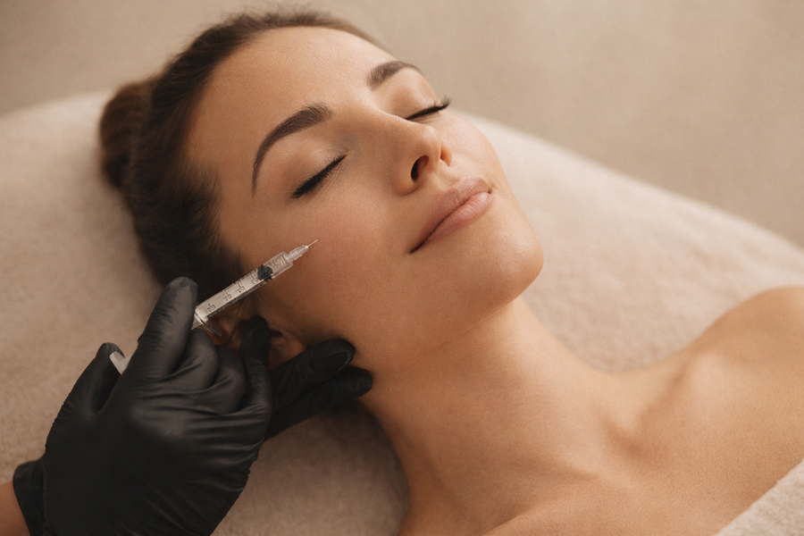 Licensed injector treating a patient at Fusion MediSpa in Odessa, FL